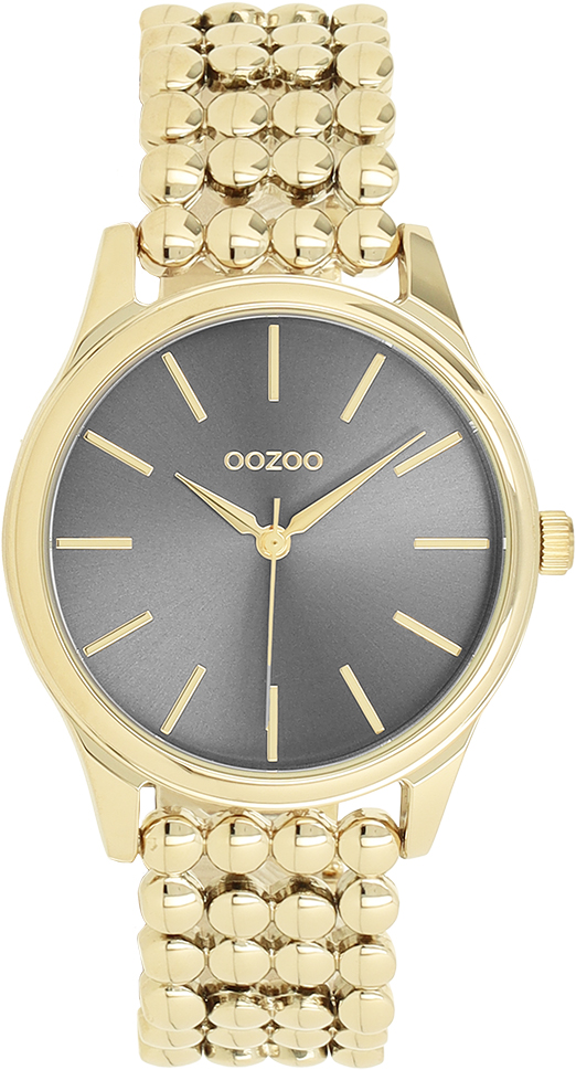 Gold coloured OOZOO watch with dot link bracelet - C11674